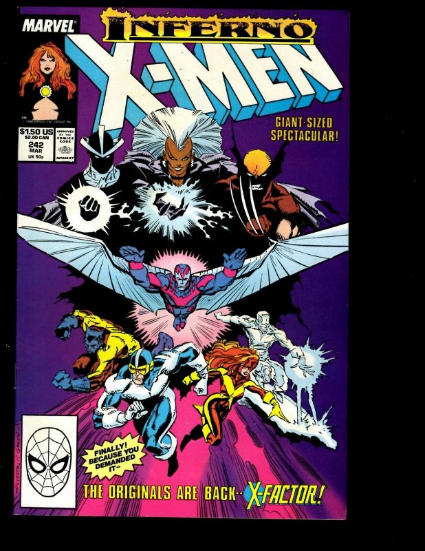 12 Uncanny X-Men Comics #235 236 237 238 239 240 241 242 243 245 246 247 J403