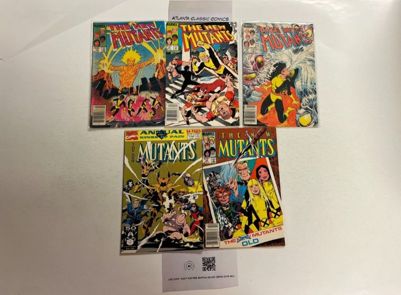 5 New Mutants Marvel Comics Books #10 12 15 32 Annual #1 1 JW11