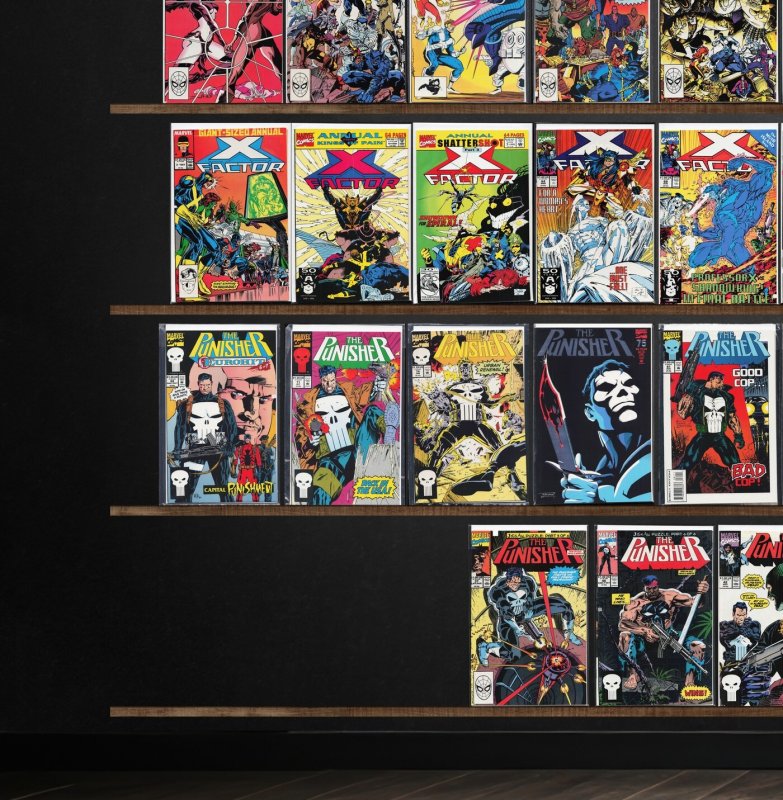 Huge Lot 130+ Comics with The Punisher, X-Factor, Solo Avengers & More!