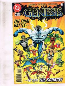 Lot of 4 Genesis DC Comic Books #1 2 3 4 BH53