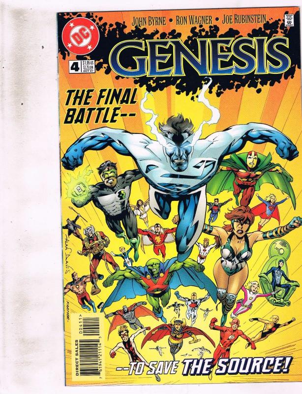 Lot of 4 Genesis DC Comic Books #1 2 3 4 BH53