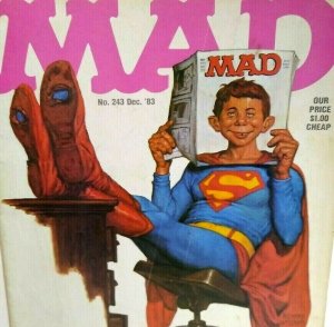 MAD Magazine Dec 1983 #243 Superman III Movie Spoofs Parody TJ Hooker TV Show 