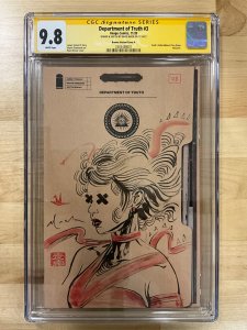 Department of Truth #3 Brewer Variant CGCSS 9.8 Signed Sketch David Mack