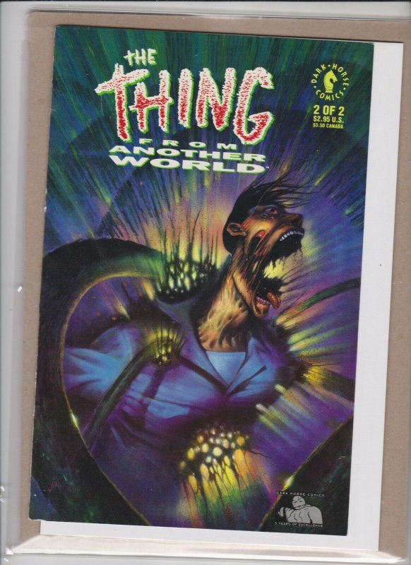 THE THING FROM ANOTHER WORLD #'s 1& 2 1991 DARK HORS E /#1 NM-/#2 VF-/VF