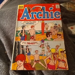 ARCHIE COMICS 193 Mlj Teen Humor 1969 Betty & Veronica Jughead Silver Age Beach