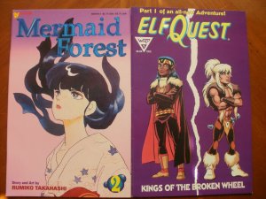 2 Near-Mint Comic: Viz MERMAID FOREST #2 & ELFQUEST KINGS OF THE BROKEN WHEEL #1