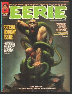 Eerie #38 1972-Warren-Ken Kelly cover-Jerry Grandenetti & Tom Sutton art-Este...