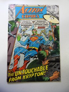 Action Comics #364 (1968) VG+ Condition centerfold detached at one staple