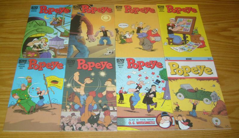 Popeye #1-12 VF/NM complete series - roger langridge - idw comics set 2012 lot