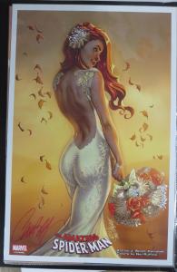 J. Scott Campbell SIGNED Mary Jane Wedding Print! 11x17 NM poster Spider-Man 