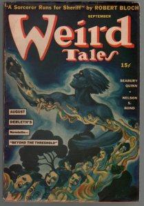 Weird Tales 9/1941-Margaret Brundage-Seabury Quinn-Bloch-FN+