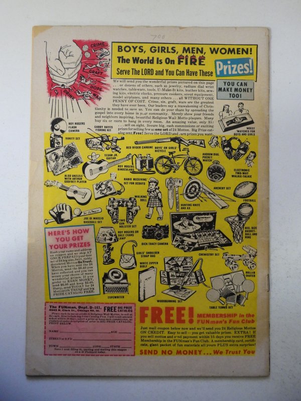 Tales from the Crypt #42 (1954) GD/VG Con tape on inner spine 1 1/2 spine split