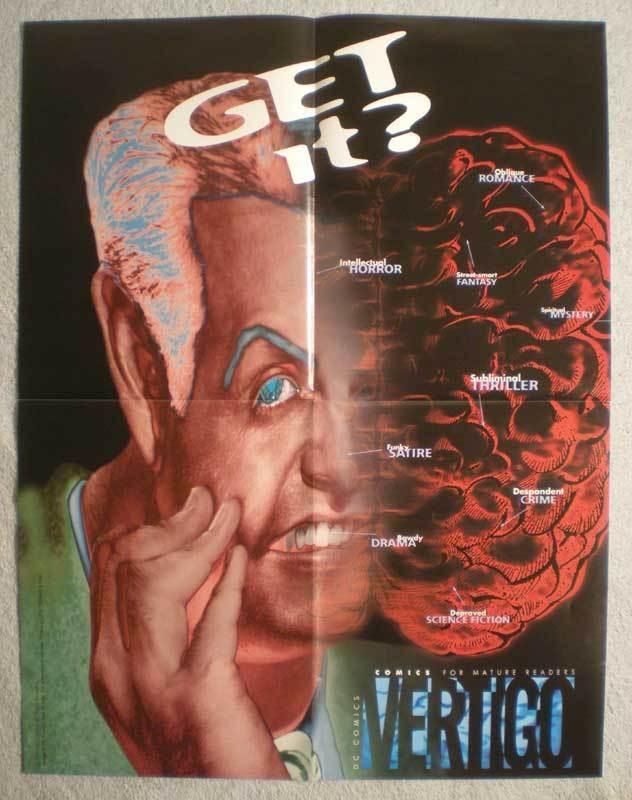 VERTIGO GET IT Promo poster, 17x22, 1999, Unused, more Promos in store
