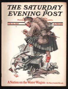 MAG: Saturday Evening Post 2/13/1915- Walter H Everett cover- Ruggles Red Gap