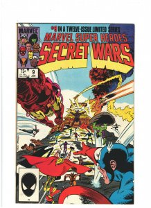 Marvel Super-Heroes Secret Wars #9 VF+ 8.5 Avengers,X-Men,Hulk,Spider-man 1985