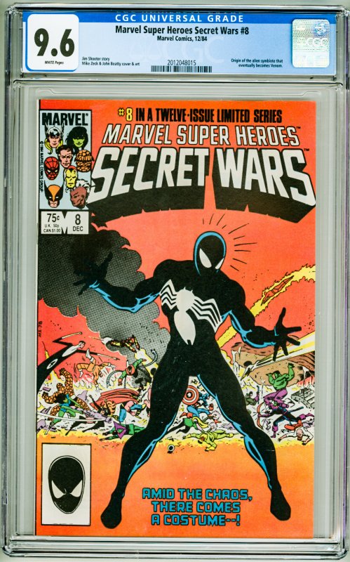 Marvel Super Heroes Secret Wars #8 CGC 9.6! White Pages!