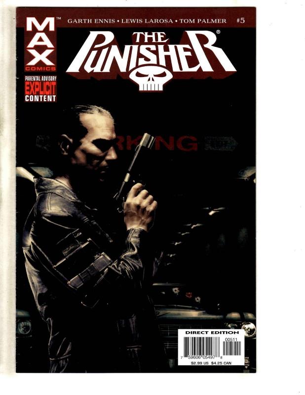 Lot Of 10 Punisher Marvel Comic Books # 1 2 5 8 9 10 11 12 13 14 Defenders CR35