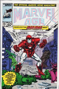 Marvel Age #55 (1987) Iron Man