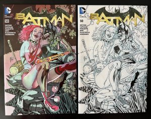 DC Batman 50 ComicXposure Guillem March Harley Quinn Color / B&W Variants - NM+