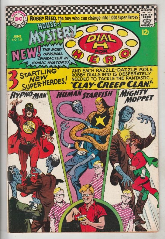 House of Mystery #159 (Jun-66) VF High-Grade Martian Manhunter, Robby Reed (D...