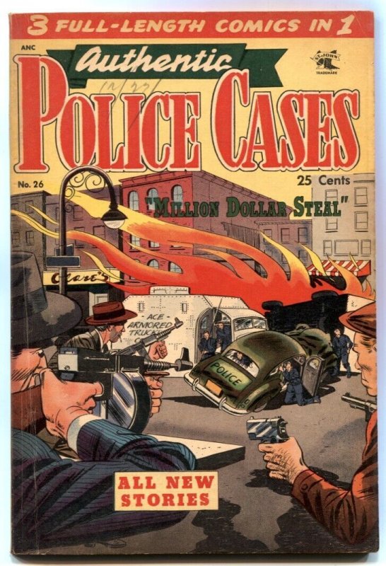 Authentic Police Cases #26 1953- Transvestism- 100 pages FN -