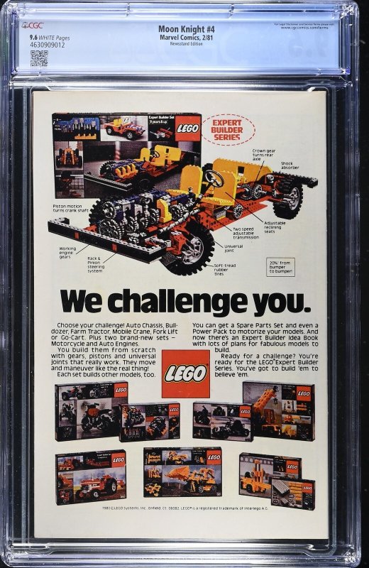 Moon Knight #4 (2/81) Graded CGC 9.6 Newsstand Edition