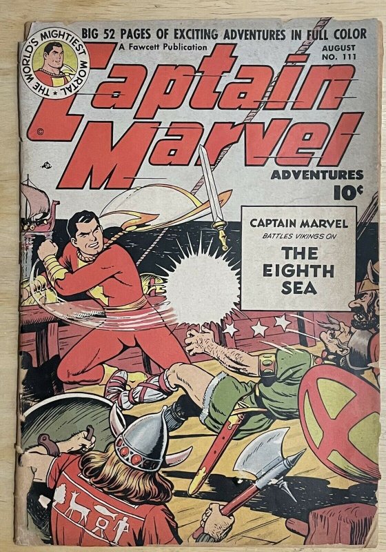 Captain Marvel Adventures #111 (Fawcett Publication)!  1950