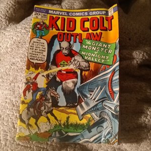 Kid Colt Outlaw #180 Marvel Comic 1974 reprint jack Kirby monster cover from 107