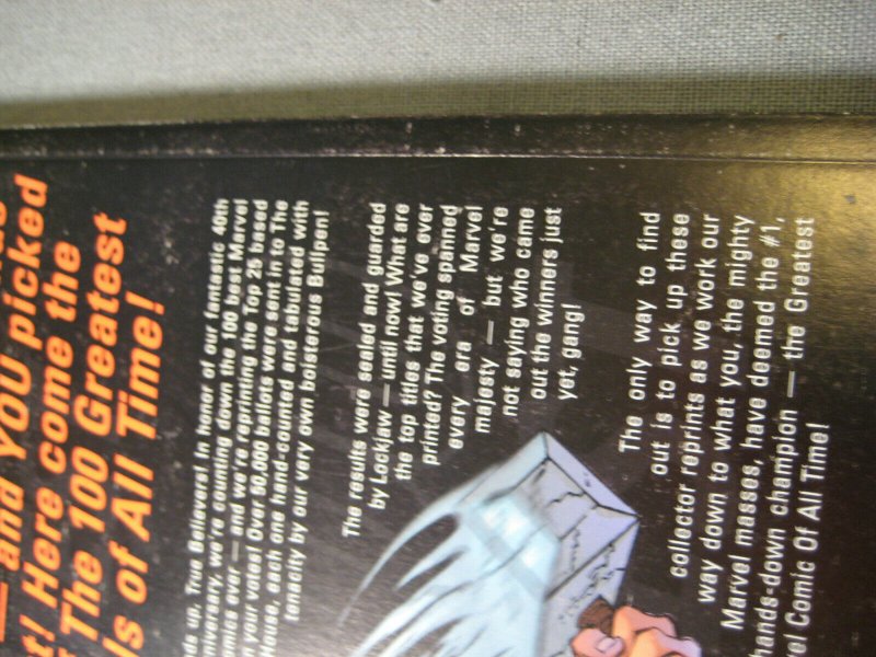 Marvel Comics Presents The 100 Greatest Marvel Of All Time (2001, Marvel Comics) 