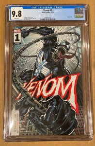 VENOM # 1 (CGC 9.8) 2021 Bryan Hitch Cover 1st Print WHITE pages