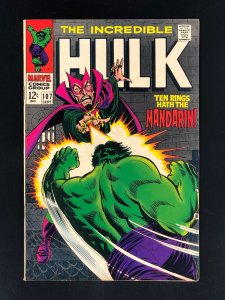 The Incredible Hulk #107 (1968) Mandarin & Nick Fury Appearance High Grade