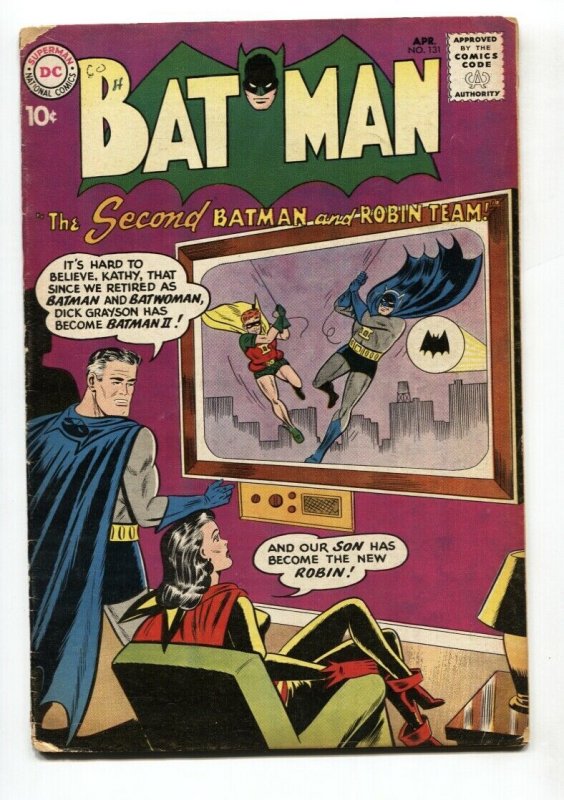 Batman #131 1960-DC-Batwoman cover-Silver-Age VG-