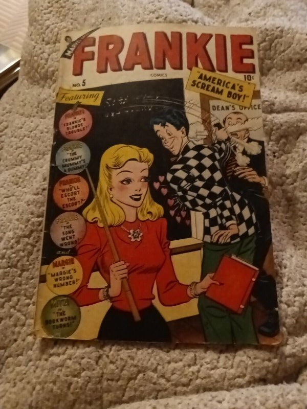 Frankie 5 timely comics 1947-Marvel-Spicy Good Girl Art-teen humor-margie Mitzi