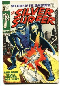 Silver Surfer #5 comic book 1969-Marvel-Giant edition-John Bucsema art