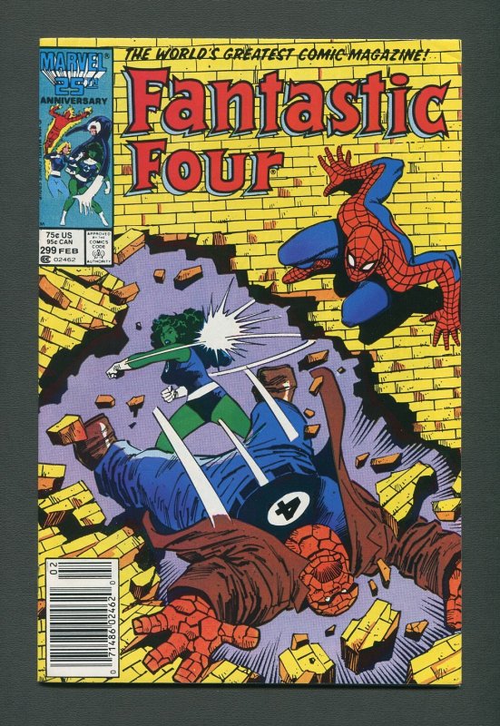 Fantastic Four #299 / 8.0 VFN / Newsstand / February 1987