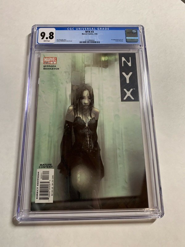 Nyx 3 Cgc 9.8 1st Laura Kinney X-23 X-men Wolverine 