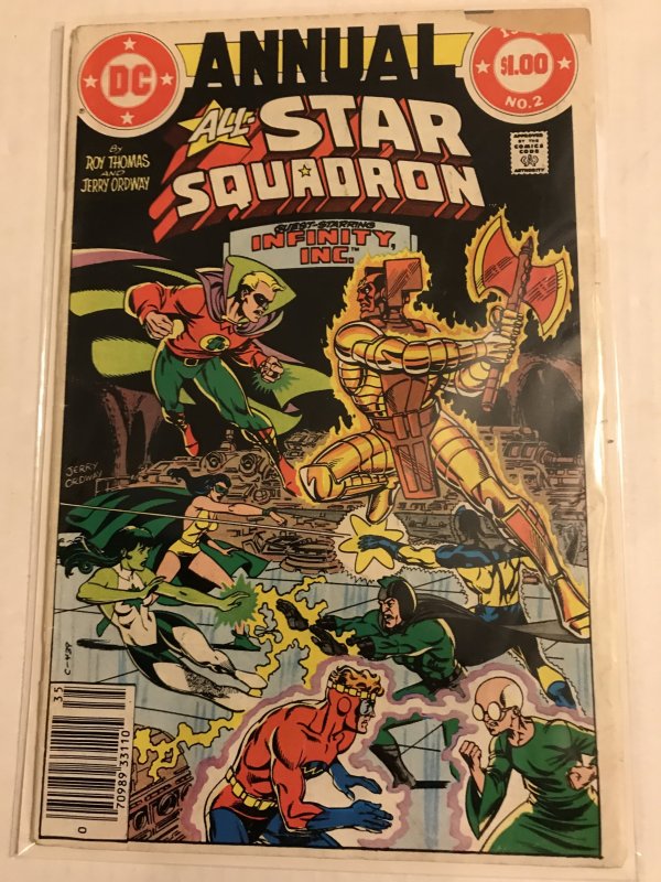 All-Star Squadron Annual #2 : DC 1983 Gd+; Infinity Inc., Newsstand