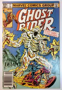 Ghost Rider #77 (8.0, 1983) NEWSSTAND, Origin of Zarathos & Centurious