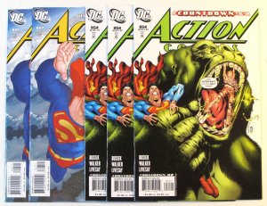 2007 Action Lot of 5 #847 x2, 854 x3 DC Last Son 1st Print Comic Books