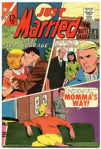 Just Married #47 1966- Charlton-Military Romance- Butler's Daughter Fn/VF