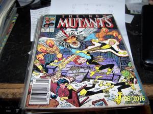 NEW MUTANTS  COMIC # 57  1987  MARVEL X MEN  bird-brain + hellions emma frost