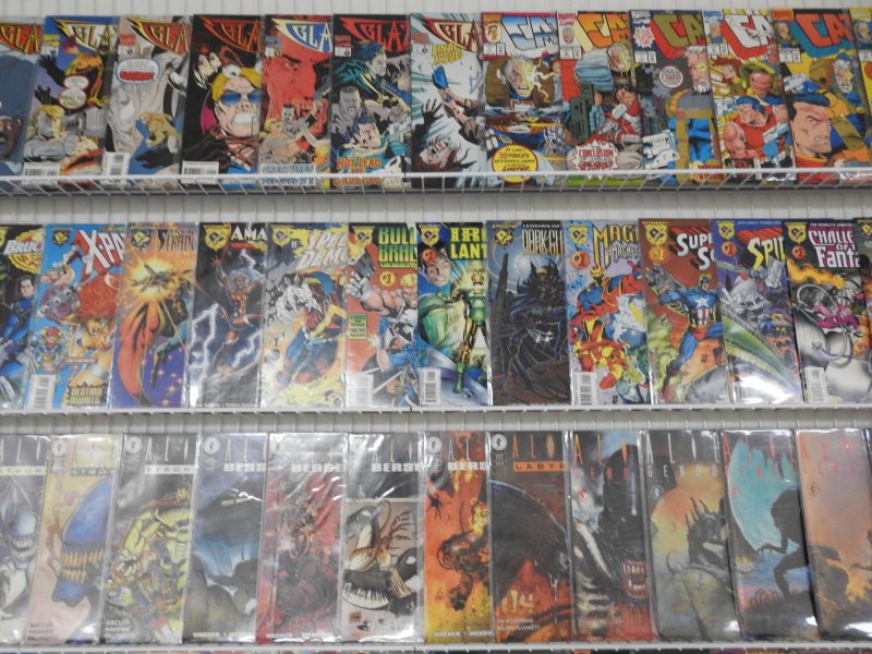 Huge Lot 180+ Comics W/ Blaze, Captain America, Swamp Thing+ Avg VF- Condition!