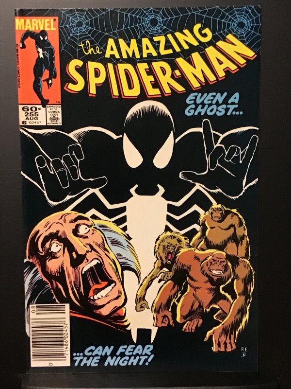 The Amazing Spider-Man #255 (1984) VF+ 8.5 Newsstand Ed 1st appearance Black Fox