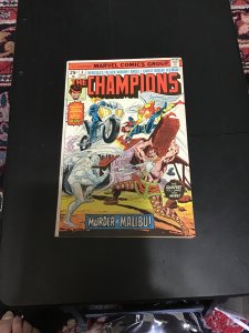 The Champions #4 (1976) Ghost Rider, Black Widow cover! Mid grade! FN Wow!