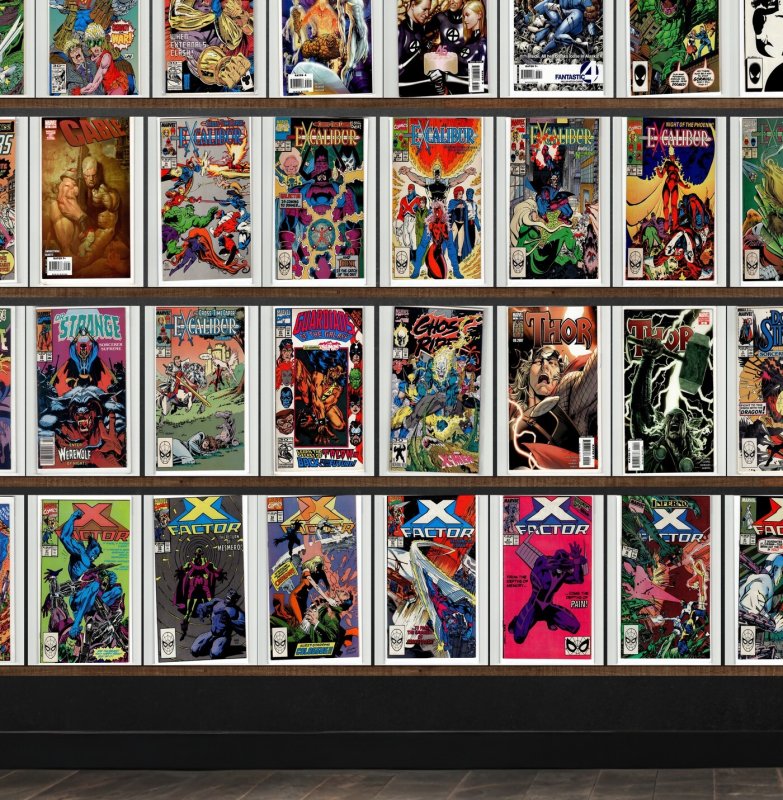 Huge Lot 150+ Comics with X-Factor, Excalibur, Fantastic Four & More!