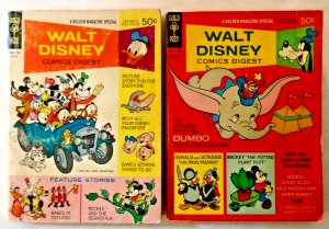 Walt Disney Comics Digests (1968, Gold Key) #1 (Scarce), 8, 12, 30. Guide = $30