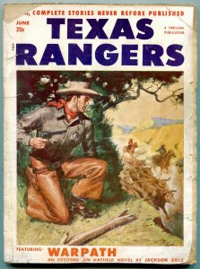 Texas Rangers Pulp June 1952- Louis L'Amour- Jim Hattfield- Western G/VG