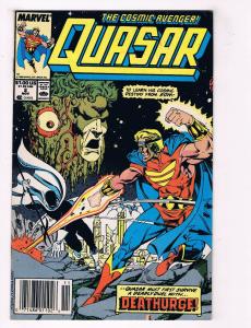 Quasar The Cosmic Avenger #2 VG/FN Marvel Comics Comic Book Nov 1989 DE34