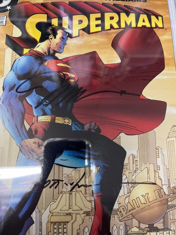 Superman (2004) # 204 (CGC SS 9.8 WP) Signed Jim Lee & Scott Williams