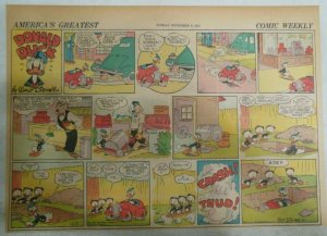 Donald Duck Sunday Page by Walt Disney from 11/9/1941 Half Page Size